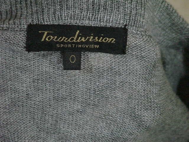 62250 ツアーディビジョン　Ｖネックセーター　グレー　サイズO
