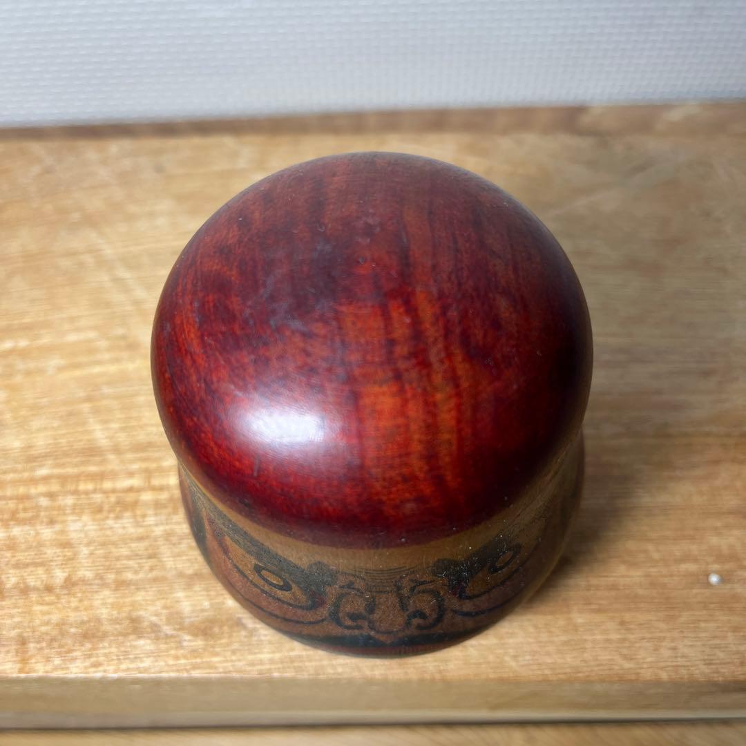 ⭕️名工　盛秀太郎　ダルマこけし　伝統こけし　津軽系　温湯こけし　美品