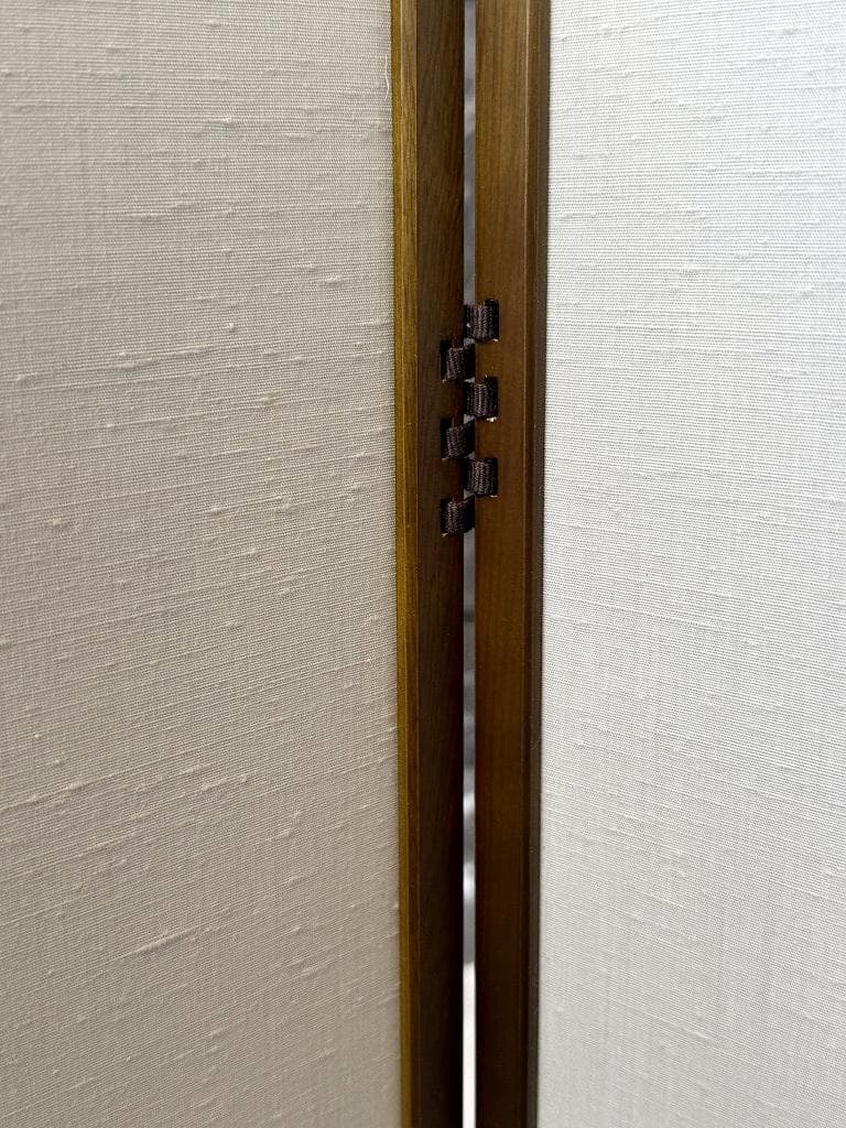 茶器/茶道具　風炉先屏風　NT2431 紐蝶番 女桑 シンプルな衝立・屏風