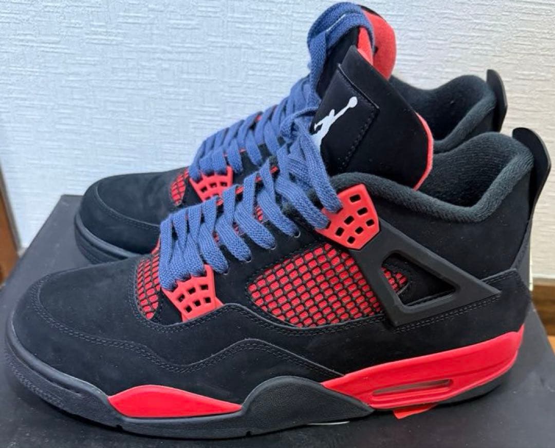 ナイキ エア ジョーダン 4 レトロ \"レッドサンダー/クリムゾン 27.5