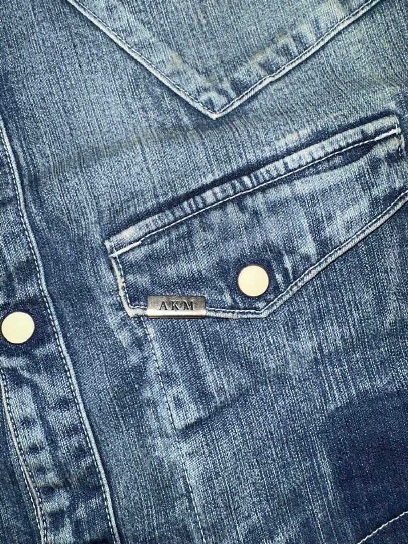 B’z稲葉浩志さん着用 AKMパッチワークウェスタン ストレッチデニムシャツ