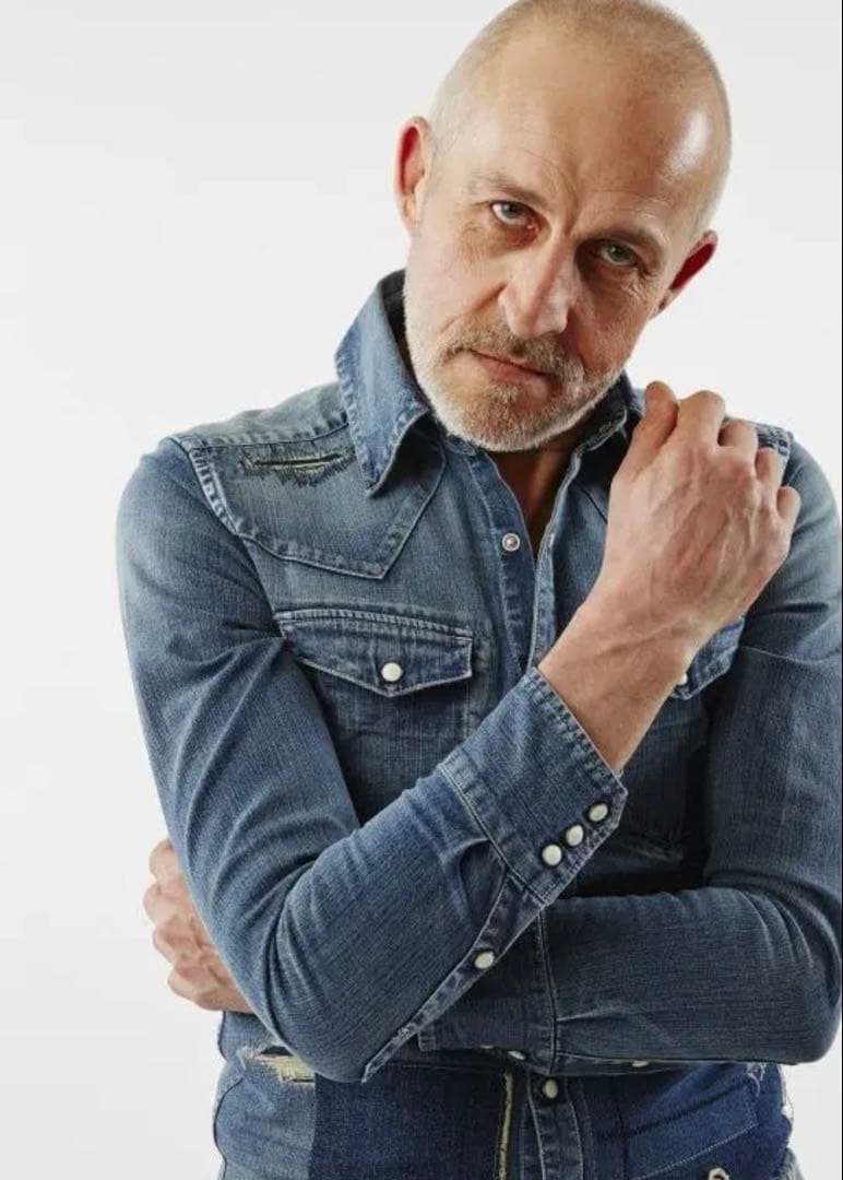 B’z稲葉浩志さん着用 AKMパッチワークウェスタン ストレッチデニムシャツ