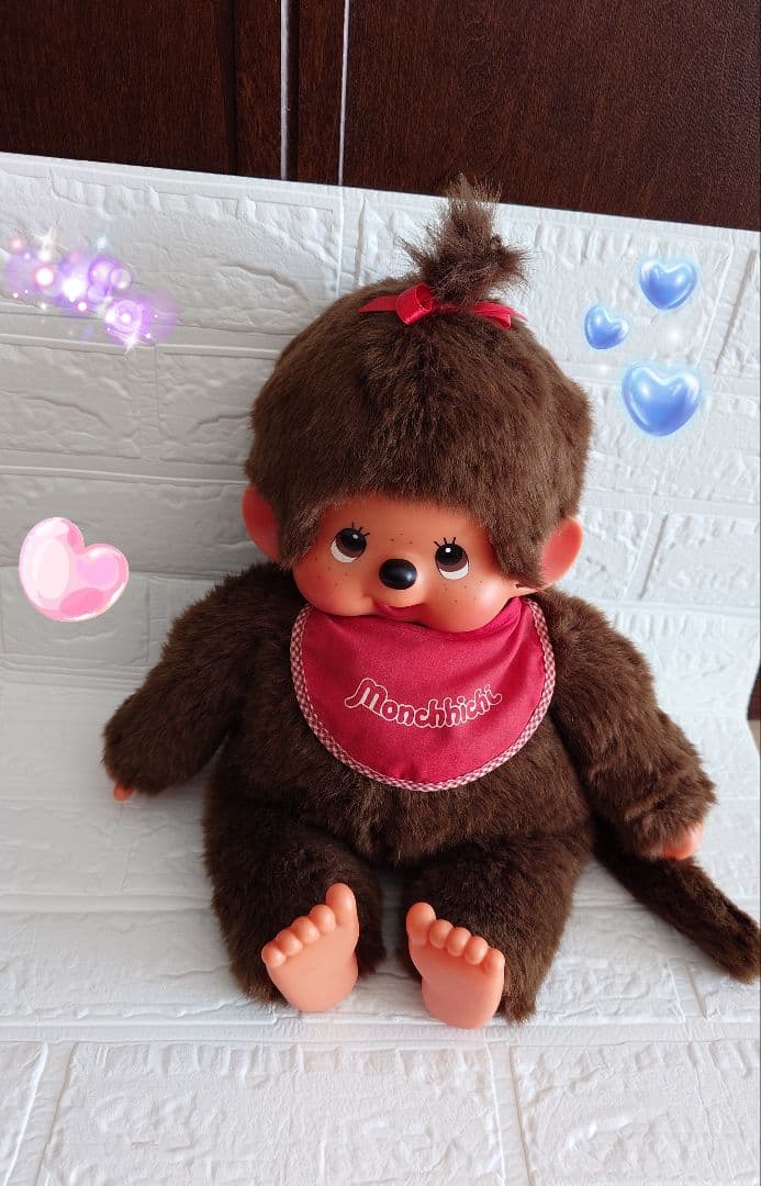 ❤【希少レア❤昭和当時物】❤ モンチッチ Lサイズ 女の子