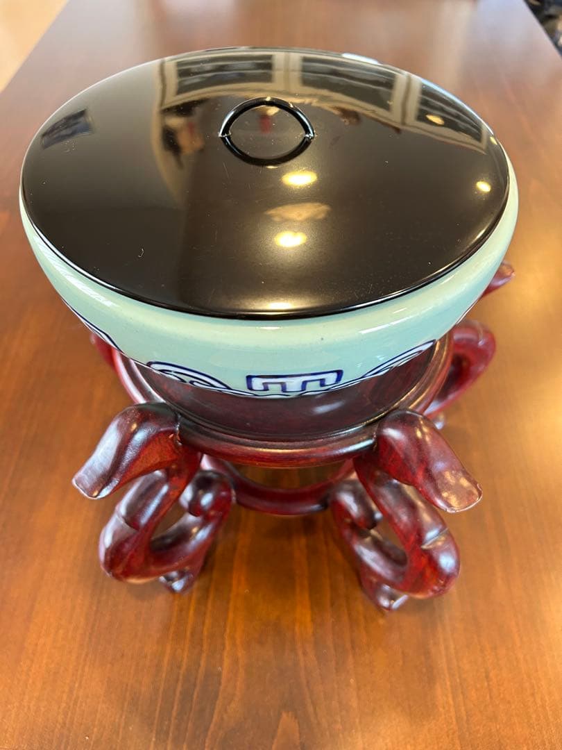 彩色深鉢(水指)