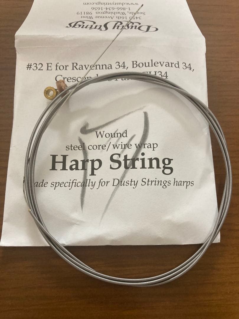 Dusty strings ハープ弦　6本