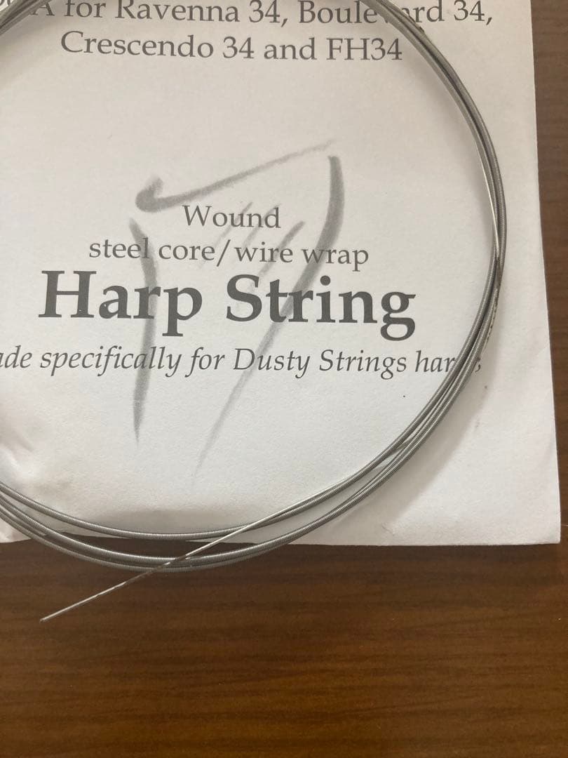Dusty strings ハープ弦　6本