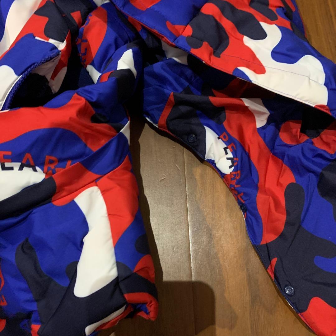 パーリーゲイツ　メンズゴルフウェア　ダウンベスト　トリコロールカラー　カモフラ