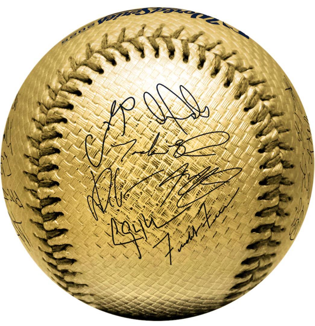 ドジャース 2025 ワールドシリーズ 優勝 サイン ボール ゴールド 大谷翔平