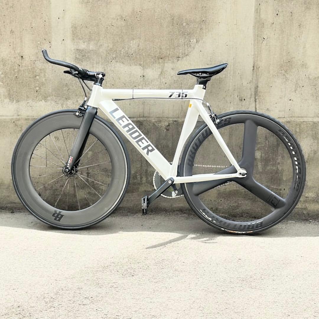 e*o様 LEADER 735TR ピストバイク リーダーバイク ホワイト