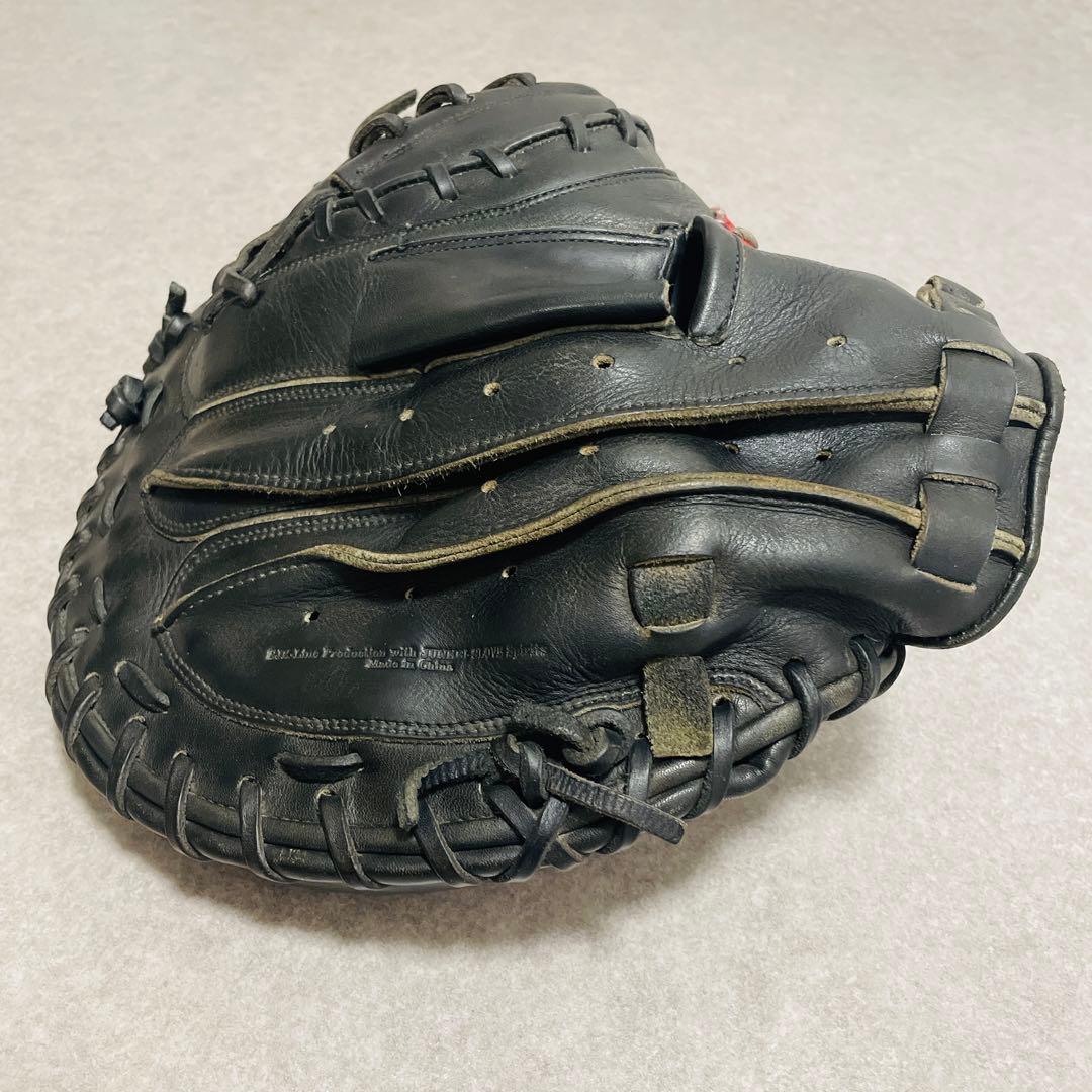 ⚾️グロム　硬式キャッチャーミット　GLOM　捕手　ブラック　刺繍ロゴ