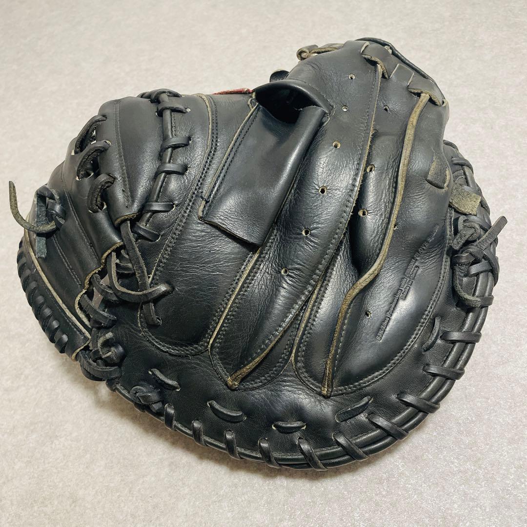 ⚾️グロム　硬式キャッチャーミット　GLOM　捕手　ブラック　刺繍ロゴ