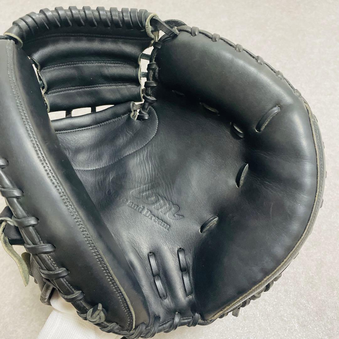 ⚾️グロム　硬式キャッチャーミット　GLOM　捕手　ブラック　刺繍ロゴ