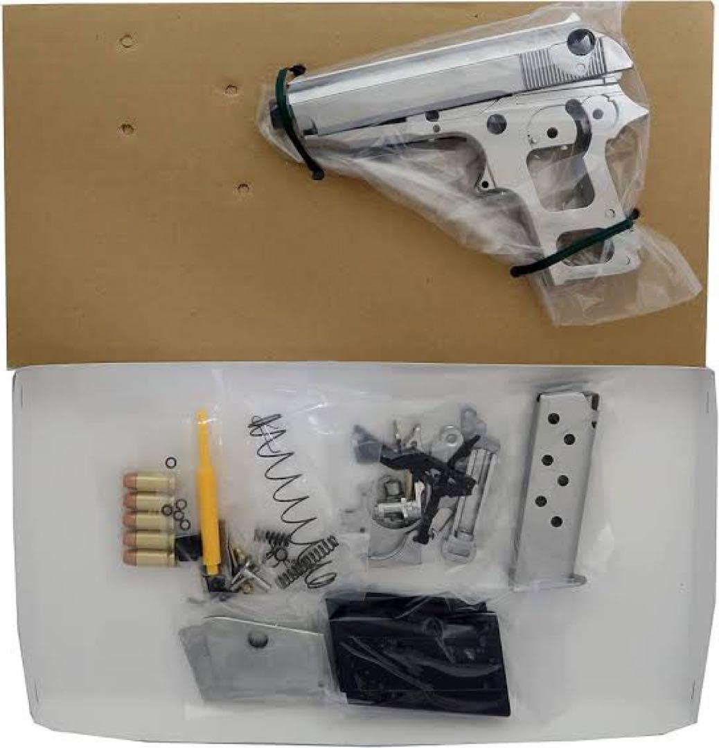 マルシン　ワルサーppk Early シルバー　abs 組み立てキット
