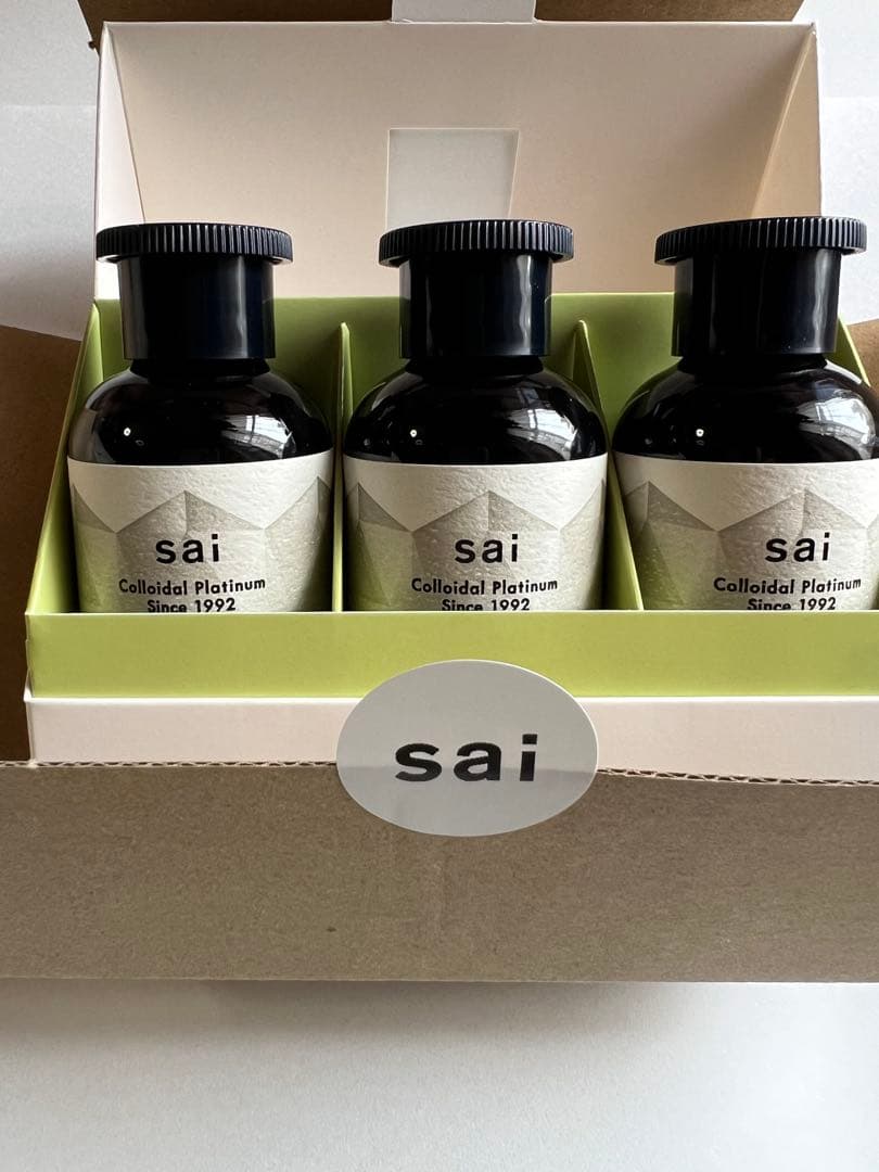 【新品・未開封】プラチナ美容健康飲料　飲む音楽　sai 50ml×3 中詮付き