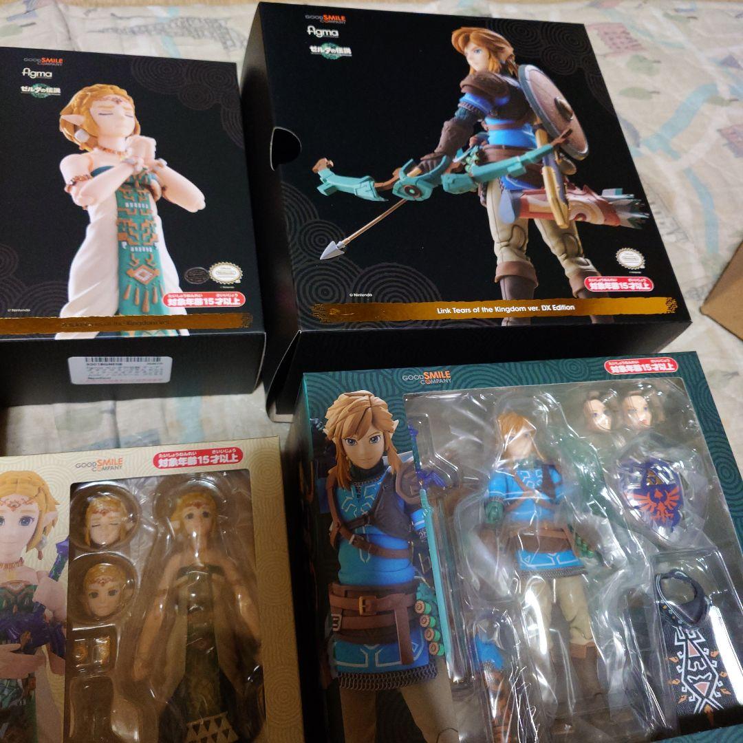 figmaゼルダの伝説ティアーズオブザキングダムフィギュア　フィギュアケース3つ