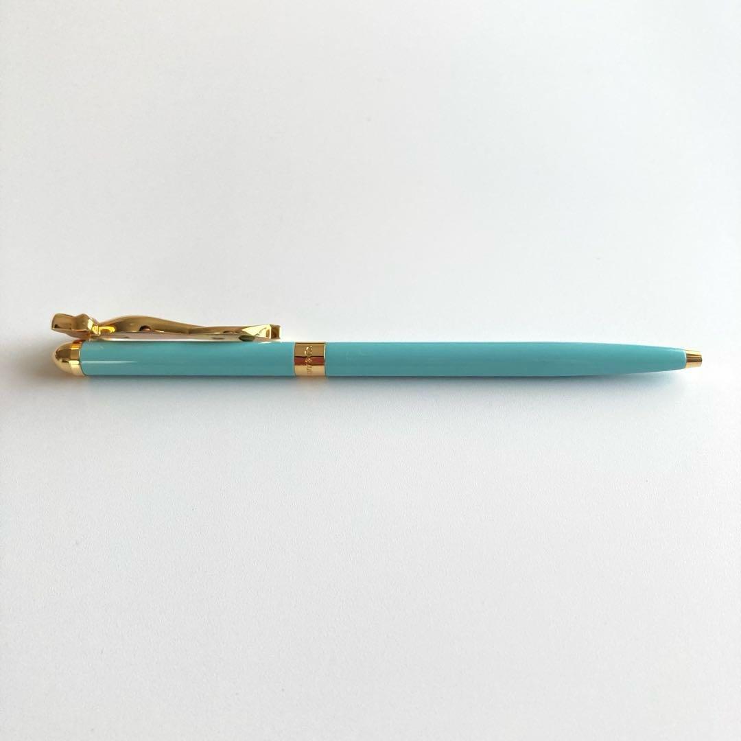 美品【正規品替芯付】 Tiffany&Co. ボールペン リボン ティファニー