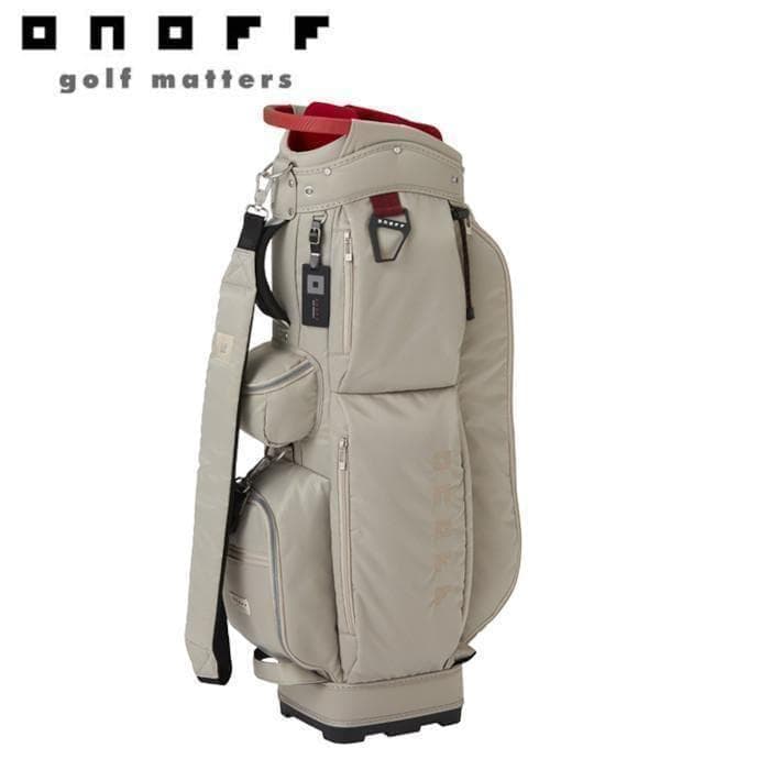 新品 ONOFF オノフ キャディバッグ OB0424 サンドベージュ