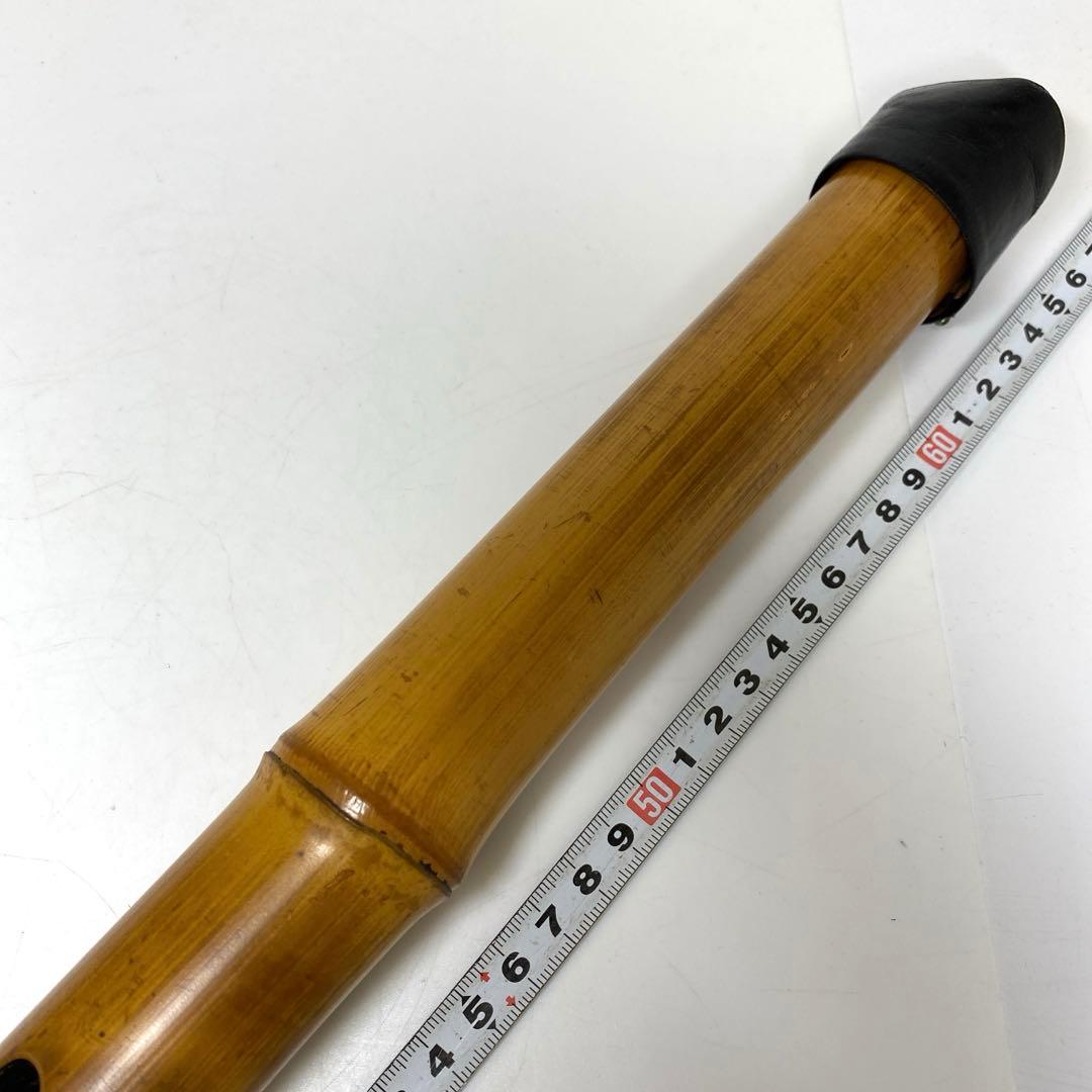 竹風在銘　銀三線尺八　54.5cm 東N7-1025①