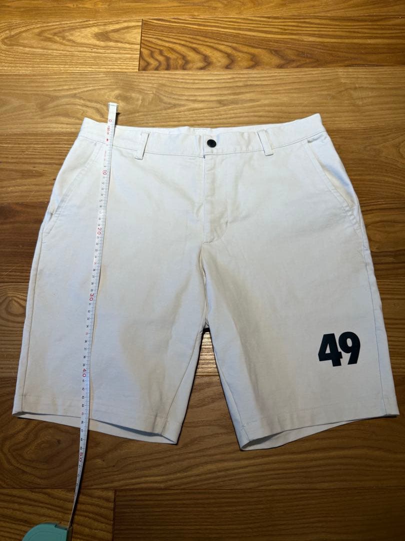 【美品・未使用】TFW49 ハーフパンツ ホワイト Mサイズ ゴルフにも◎