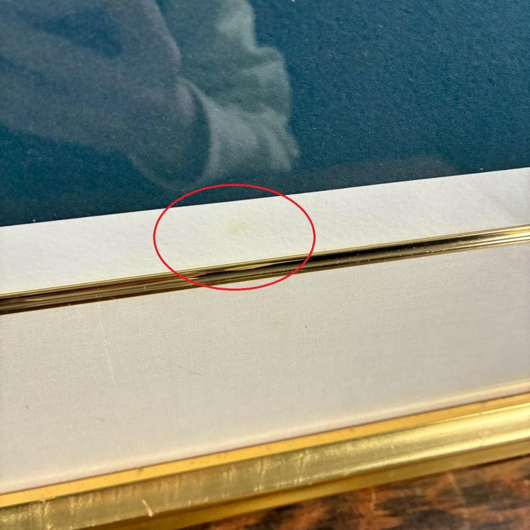 美品 浜田泰介「赤富士」リトグラフ 直筆サイン・印章有り 額装 富士山 縁起物