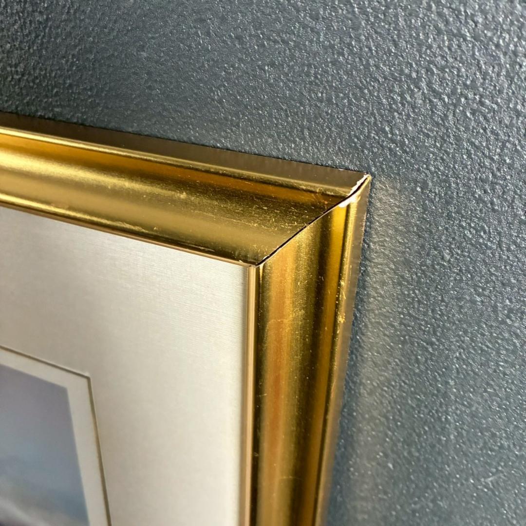 美品 浜田泰介「赤富士」リトグラフ 直筆サイン・印章有り 額装 富士山 縁起物