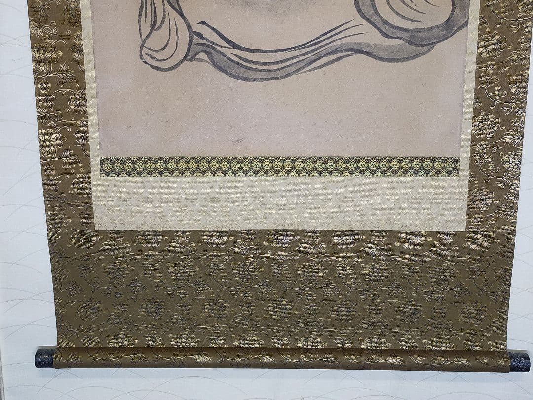 ♥掛軸　工芸　徳山 禅師（徳山 宣鑑）　共箱付き　掛け軸　骨董品