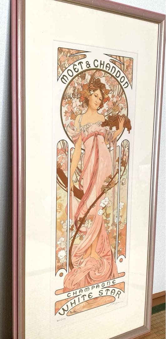 coinです　真作絵画　アルフォンス・ミュシャ　リトグラフ　USA正規品