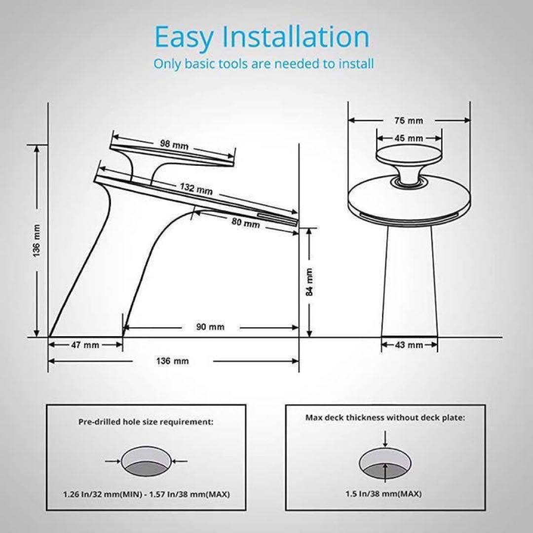Wovier 蛇口 ウォーターフォール 真鍮 シングルハンドル 水栓 滝