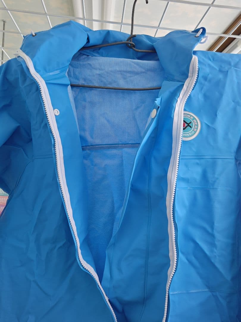 阪神素地前開きサロペットと上着の3点セット