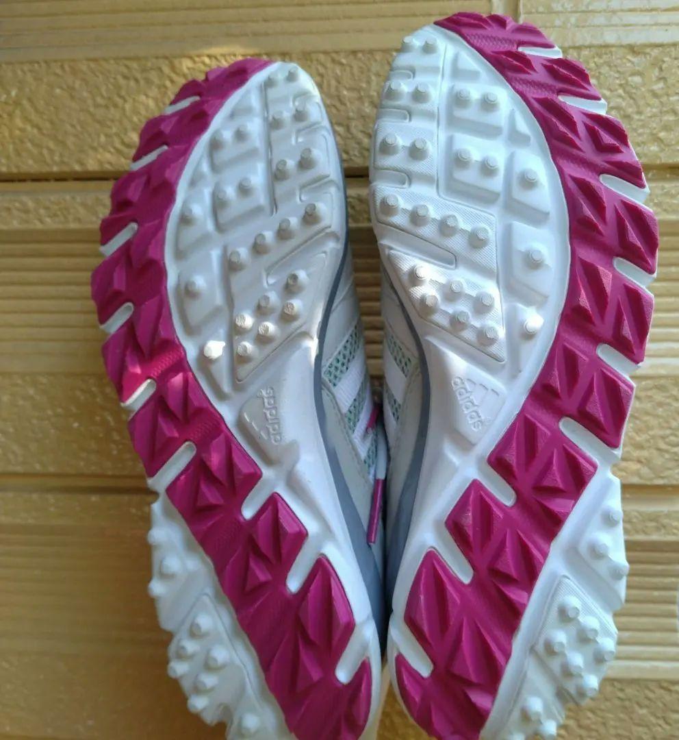 アディダス　新品　レディースゴルフシューズ　超軽量412g　遠征　ミントグリーン