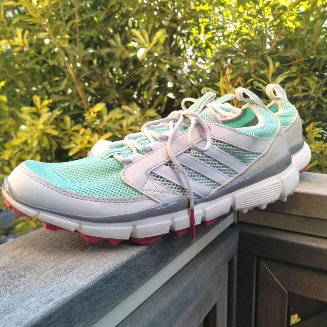 アディダス　新品　レディースゴルフシューズ　超軽量412g　遠征　ミントグリーン