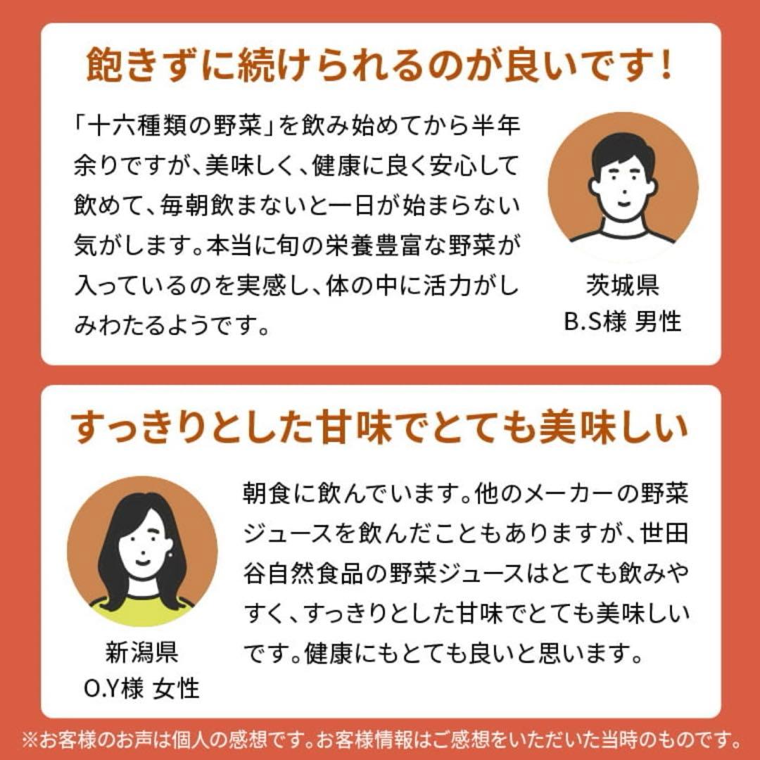 世田谷自然食品　十六種類の野菜ジュース　60本（2ケース）