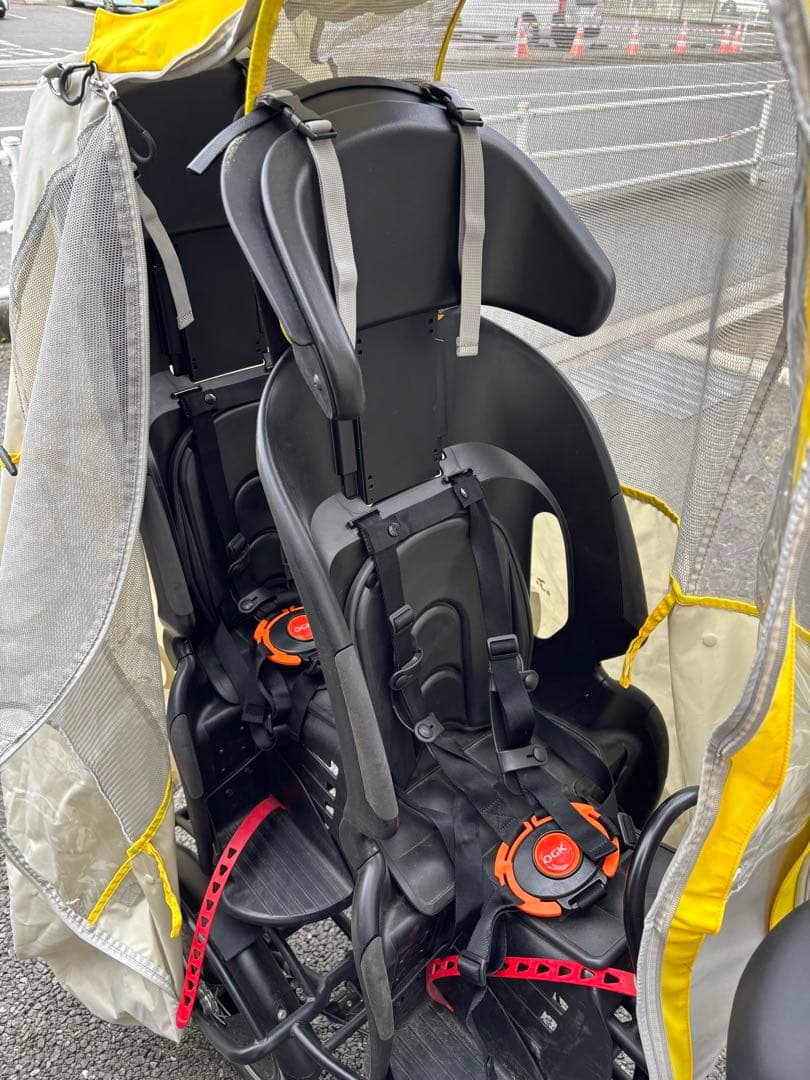 ふたごじてんしゃ　レインカバー付き