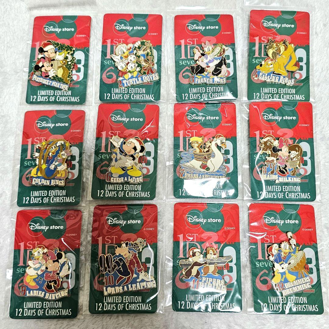 DisneyStore 12 Days of Christmas ピンバッジ