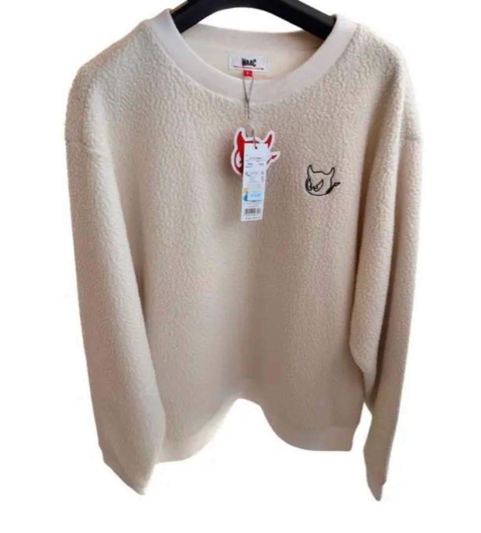 【新品】WAACゴルフ ワック リサイクルボアフリース　プルオーバー ホワイト