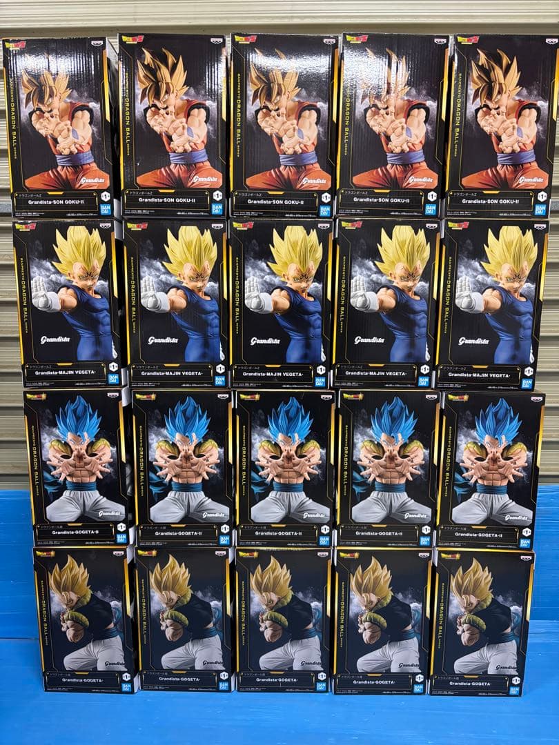 ①ドラゴンボール grandista 悟空　べジータ　ゴジータ20体セット