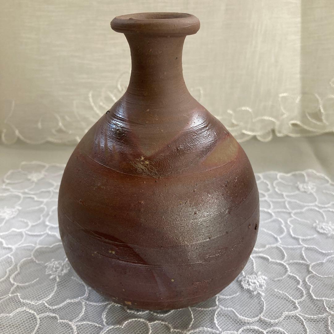 人間国宝　藤原雄作　備前焼　徳利