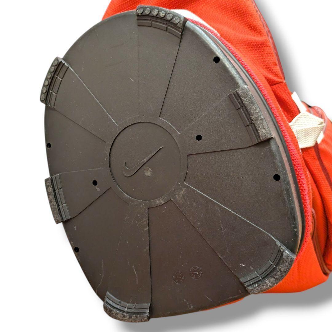 【廃盤品】ナイキ ゴルフ キャディバッグ 14分割 カート型 希少 赤 フード付