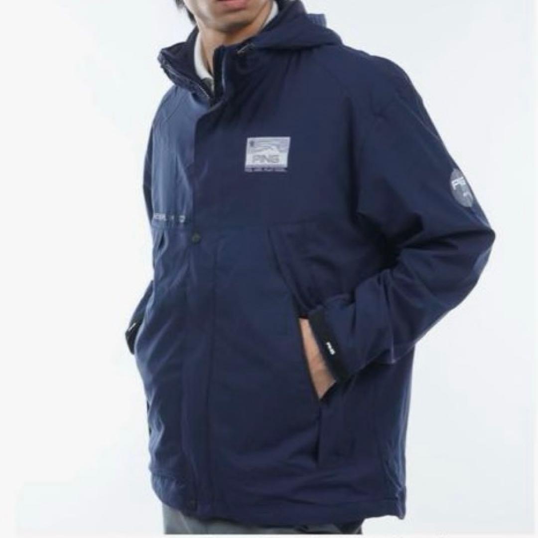PING ピン　ゴルフウェア　メンズ 3WAY ブルゾン Mサイズ　ネイビー
