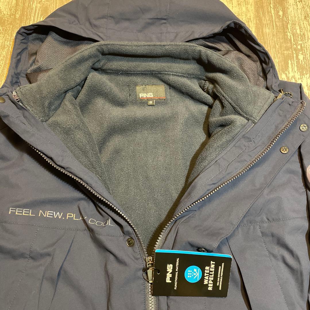 PING ピン　ゴルフウェア　メンズ 3WAY ブルゾン Mサイズ　ネイビー