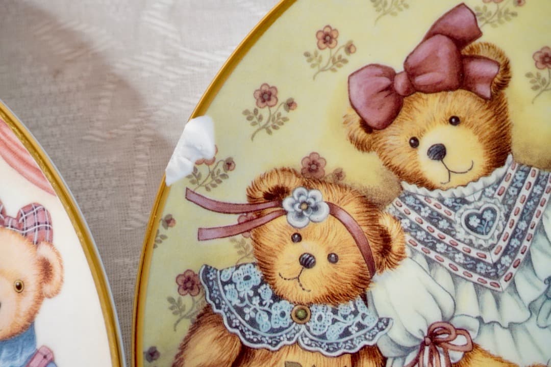 Franklin Mint テディベア 絵皿 4枚セット コレクションプレート