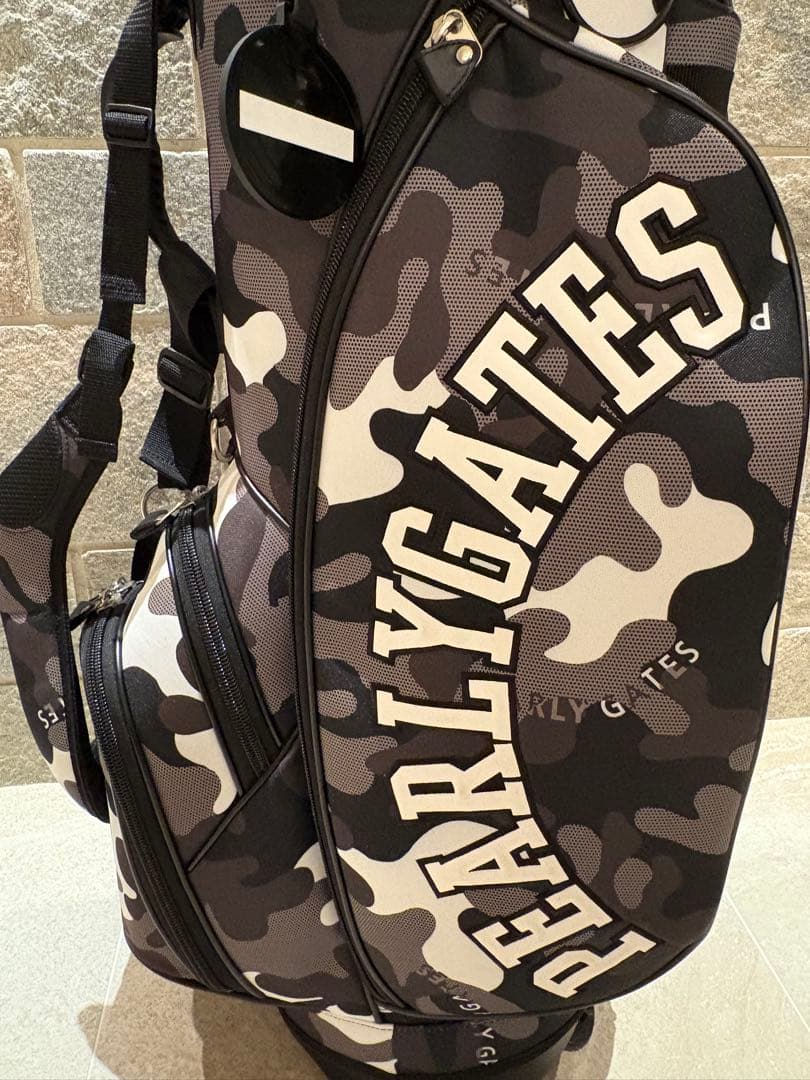 【大人気完売品】PEARLY GATES ブラックカモフラージュ キャディバッグ