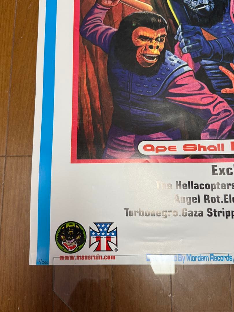 Kozik⭐︎1999 Man's Ruin Records ポスター ⭐︎Ape
