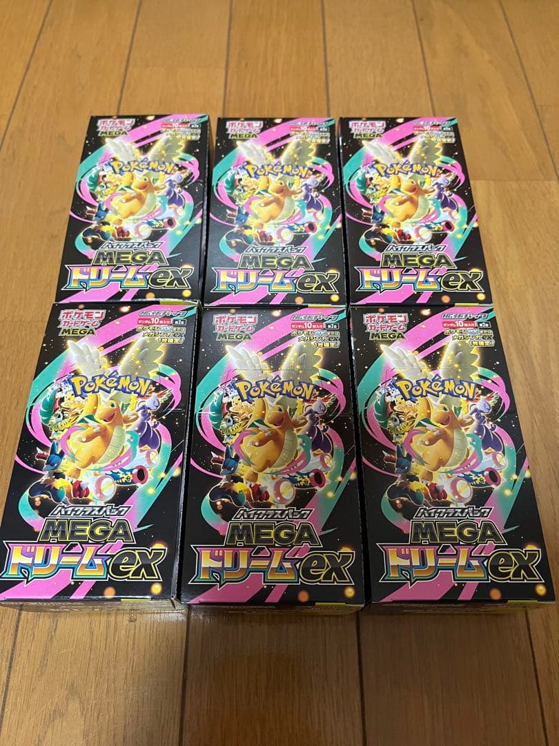 新品未開封　シュリンク無し　ペリペリあり　MEGAドリームex 6BOX