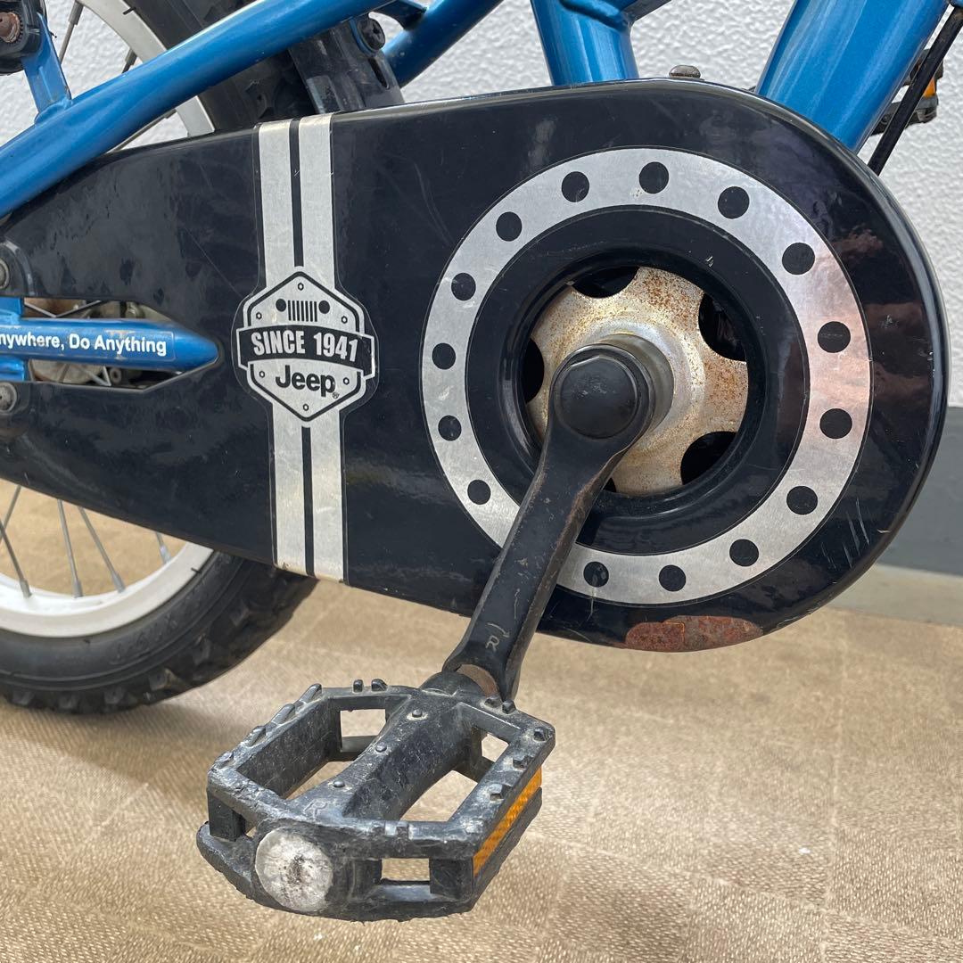 【中古】Jeep 16インチ　子供用自転車 青色