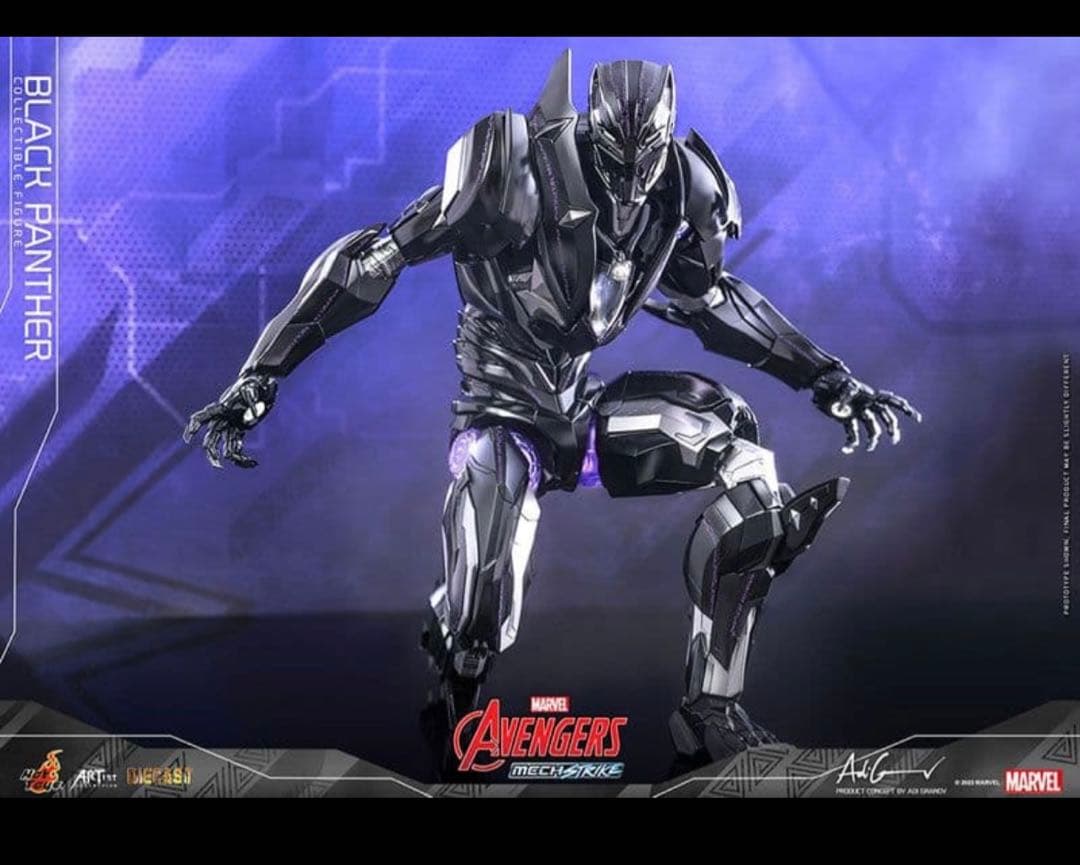 ホットトイズ アベンジャーズ・メカニカル・ストライク ブラックパンサー