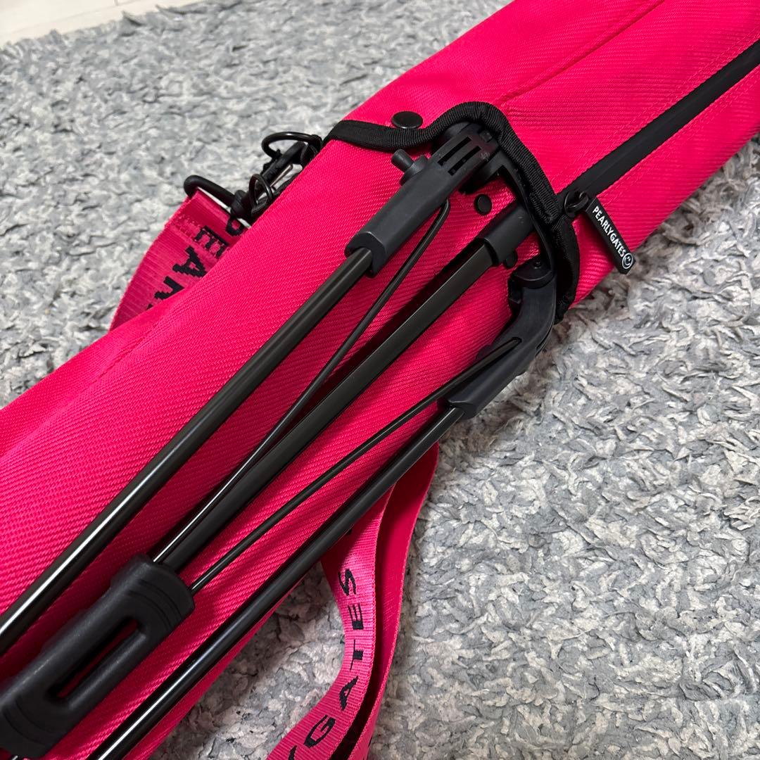 PEARLY GATES セルフスタンド バッグ ピンク　2024年モデル