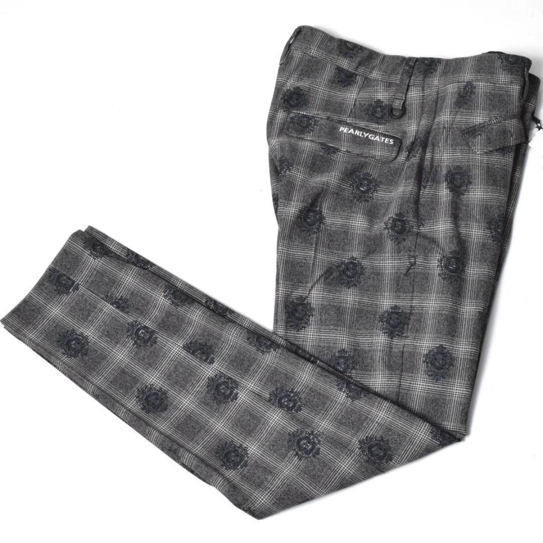 未使用3.3万 パーリーゲイツ 発熱保温 ソフトサーモ パンツ 4 (M) 黒