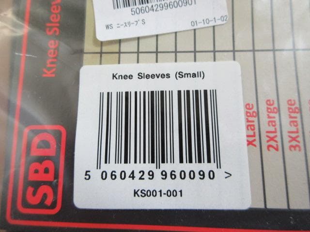 【未使用品】SBDニースリーブ（Sサイズ）【トレーニング】