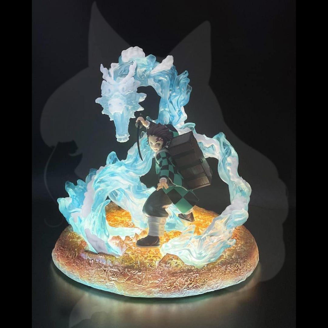 WATER DRAGON EFFECT 発光 ドラゴン エフェクト 台座 水流龍